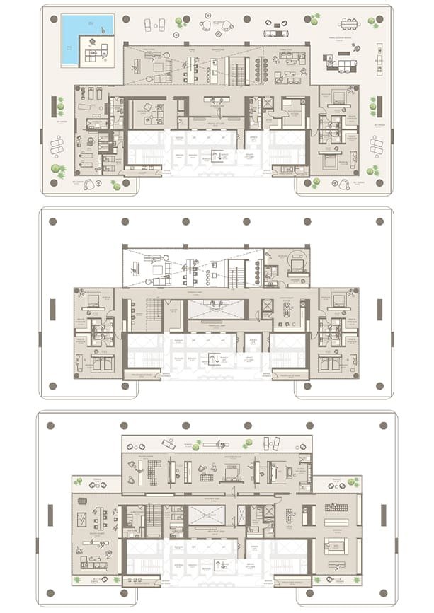 8 bedroom Triplex Penthouse